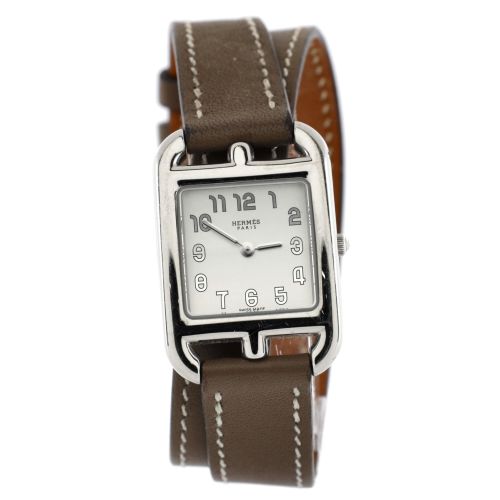 Cape Cod Double Tour Quartz Watch Stainless Steel and Leather 23