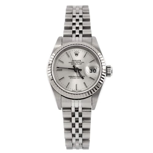 Oyster Perpetual Datejust Automatic Watch Stainless Steel and White Gold 26