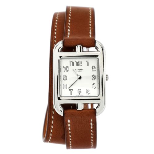 Cape Cod Double Tour Quartz Watch Stainless Steel and Leather 23