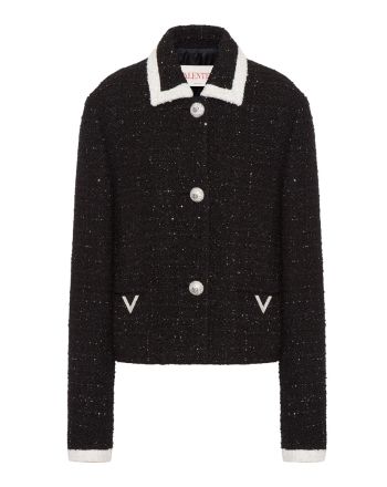 Valentino Women's Tweed Jacket Black