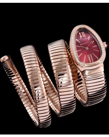 Bvlgari Rose-gold Stainless Steel Diamond Watch Henna