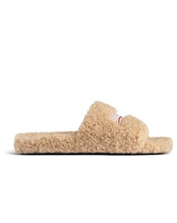 Balenciaga Women's Furry Slide Sandal