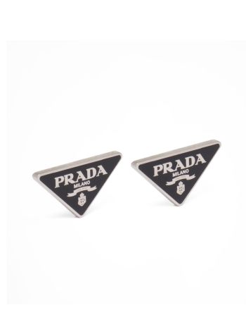 Prada Women's Symbole Earrings Black