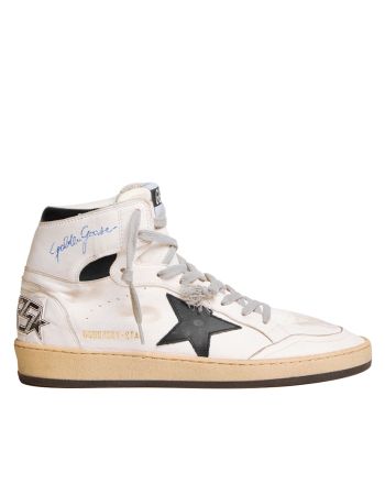 Golden Goose Unisex Sky-Star Sneakers In Nappa Leather With Leather Star And Heel Tab