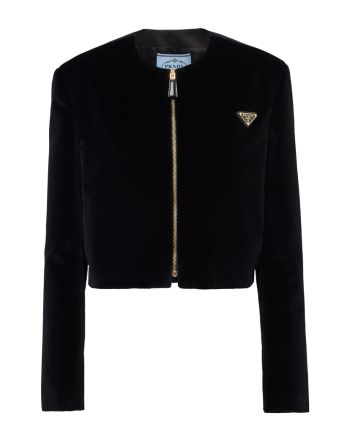 Prada Women's Velvet Jacket Black